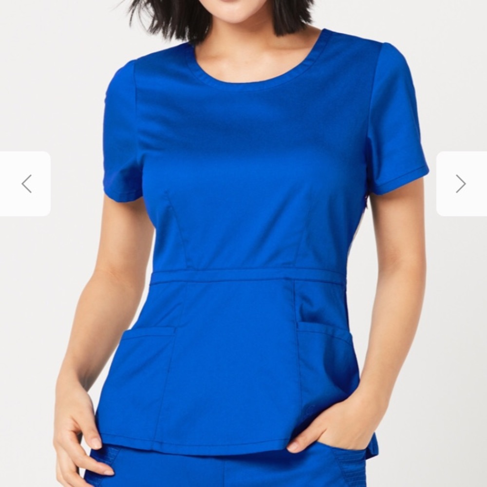 Jaanuu scrub top Royal blue 1X